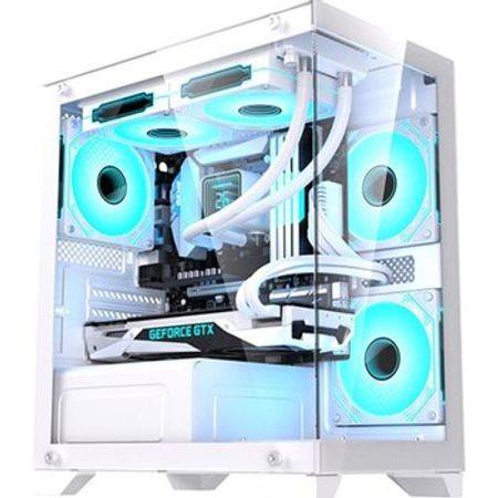Gaming case LovingCool T2 M-Atx Aquarium Case (White) – Bakı – ucuztap.az