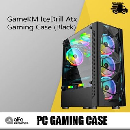 Gaming Case GameKM IceDrill Atx (Black) – Bakı – ucuztap.az