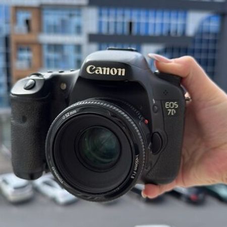 Fotoaparat Canon 7d+ Yangnou 50 mm F1.8 – Foto texnika – ucuztap.az