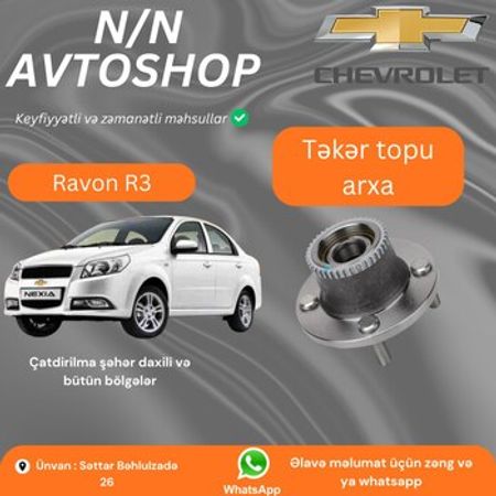 Ravon R3 arxa təkər topu – Ehtiyat hissələri – ucuztap.az