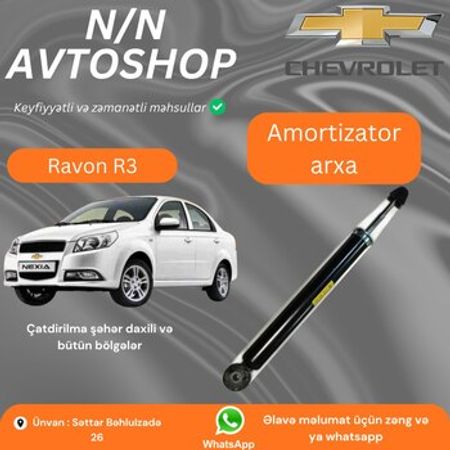 Ravon R3 arxa amortizatoru – Ehtiyat hissələri – ucuztap.az