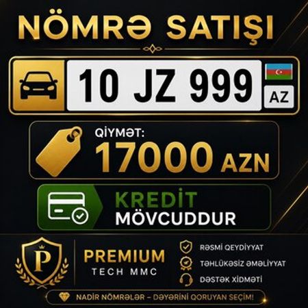 Avtomobil qeydiyyat nişanı - 10-JZ-999 – Qeydiyyat nişanları – ucuztap.az