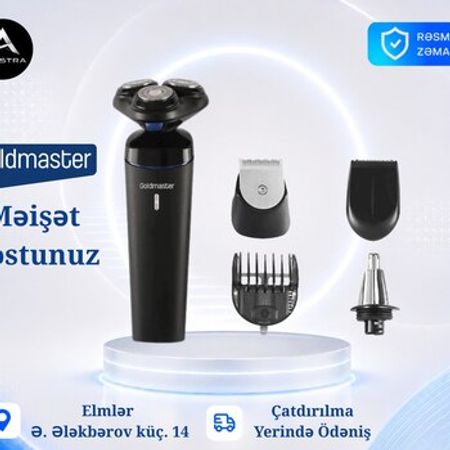 Goldmaster GM-8141 Zero Üzqırxan və Trimmer | 5-in-1 Grooming Set – Bakı – ucuztap.az
