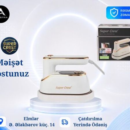 Super Crest SCT-1038 Mini Buxarlı Ütü | Portable Steam Iron – Ütülər – ucuztap.az
