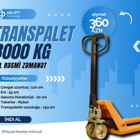 Transpalet GM-90 – Biznes üçün avadanlıq – ucuztap.az