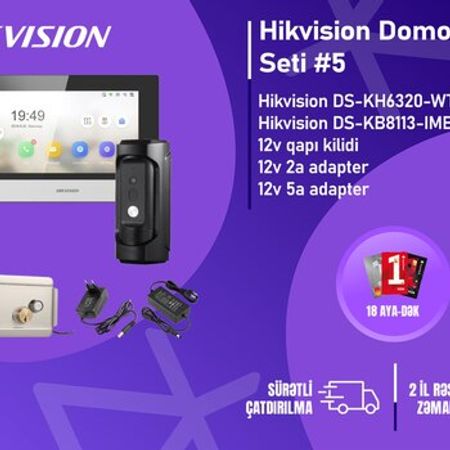 Hikvision DS-KH6320-WTE1 + DS-KB8113-IME1 — IP video domofon dəsti – Təhlükəsizlik avadanlığı – ucuztap.az