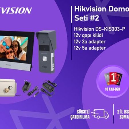 Hibrid Domofon dəsti Hikvision DS-KIS303-P – Təhlükəsizlik avadanlığı – ucuztap.az