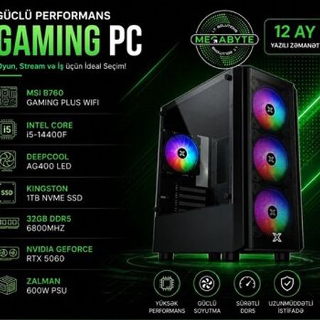 Gaming PC Mega-022 – Masaüstü kompüterlər – ucuztap.az