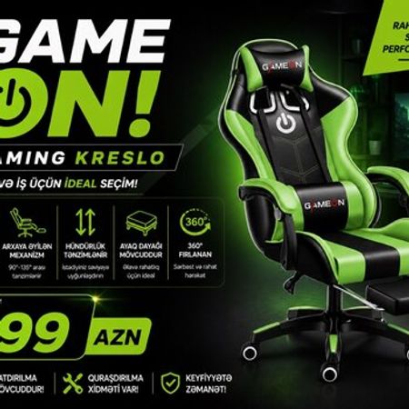 GameOn Gaming Kreslo – Bakı – ucuztap.az
