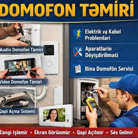 Kamera domofon təmiri və quraşdırılması – Bakı – ucuztap.az
