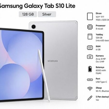 Samsung Galaxy Tab S10 Lite 128GB – Planşet və elektron kitablar – ucuztap.az