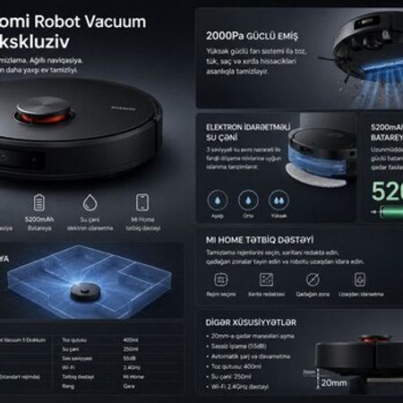 Xiaomi Robot Vacuum 5 – Digər – ucuztap.az