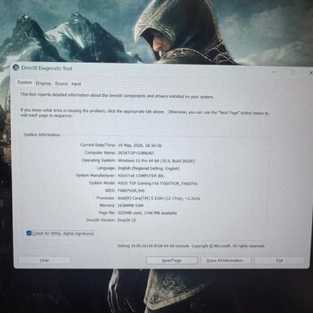 ASUS TUF Gaming F16 FX607 – Noutbuklar və Netbuklar – ucuztap.az