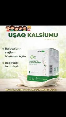 Uşaqlar üçün ionlaşdırılmış bio kalsium tozu – Sağlamlıq və gözəllik – ucuztap.az