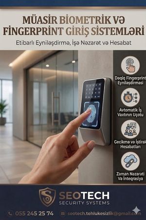 Barmaq izi ilə biometrik giriş sistemləri – Bakı – ucuztap.az