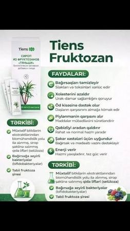 Fruktoza-Həzm Qəbzlik Mədə-Bağırsaq Öd və s – Bakı – ucuztap.az