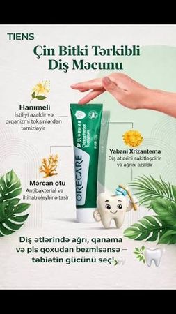 Orecare Diş Məcunu-Karies Damaq Qanaması Parodontoz Angina və s – Bakı – ucuztap.az