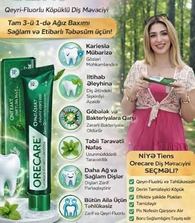 Orecare Diş Məcunu-Karies Damaq Qanaması Parodontoz Angina və s – Bakı – ucuztap.az