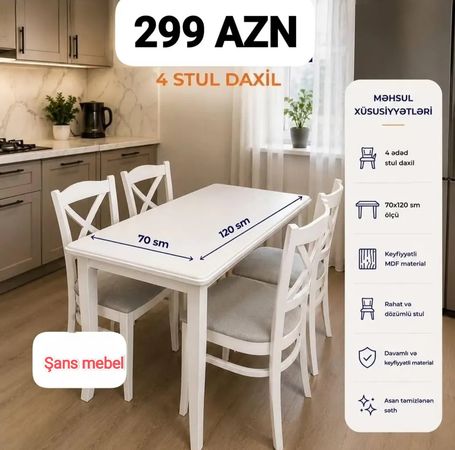 Masa və oturacaqlar – Bakı – ucuztap.az