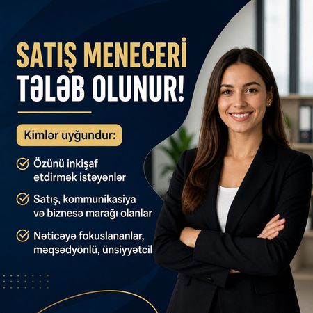 Satış üzrə menecer – Bakı – ucuztap.az