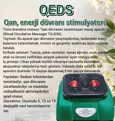 Qeds Cihazı-Təziq Qan Dövranı Ürək-Qan-Damar Ayaq Tutulması Duzlaşma s – Sağlamlıq və gözəllik – ucuztap.az