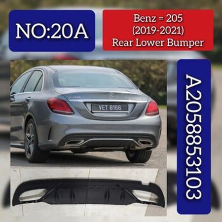 Mercedes W205 diffuzor arxa bufer 2018-2021 – Ehtiyat hissələri – ucuztap.az
