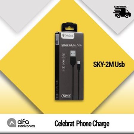 Celebrat SKY-2M USB Phone Charge & Data Cable – Kompüter aksesuarları – ucuztap.az
