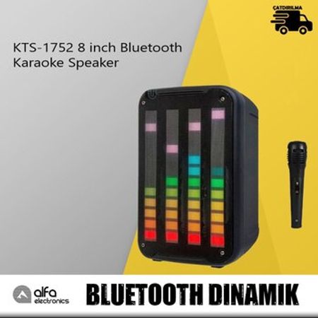 Bluetooth dinamik KTS-1752 8 İnch Karaoke – Audio və video – ucuztap.az