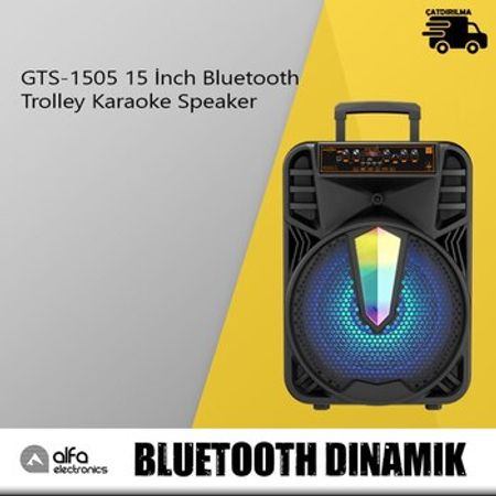 Bluetooth dinamik GTS-1505 15 İnch Karaoke – Audio və video – ucuztap.az