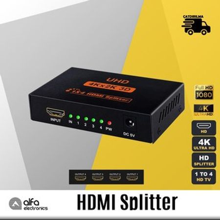 HDMI splitter 1x4 – Kompüter aksesuarları – ucuztap.az