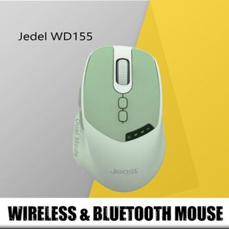 Kompüter siçanı Jedel WD155 Wi-Fi & Bluetooth Wireless Green – Kompüter aksesuarları – ucuztap.az