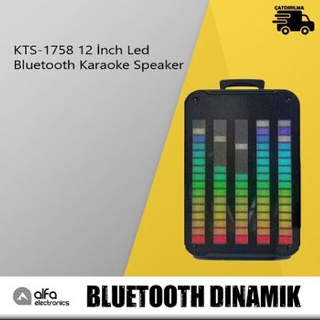 Bluetooth dinamik KTS-1758 12 İnch LED Karaoke – Audio və video – ucuztap.az