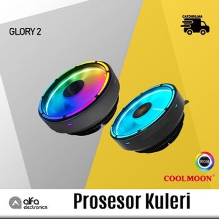 RGB Kuler Coolmoon Glory 2 (CPU Processor Fan) – Masaüstü kompüterlər – ucuztap.az