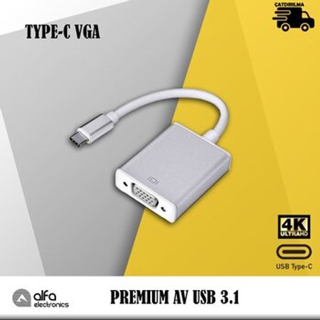 Type-C to VGA Converter – Kompüter aksesuarları – ucuztap.az