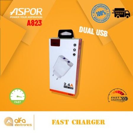 Adapter Aspor A823 Fast Charge – Telefonlar – ucuztap.az