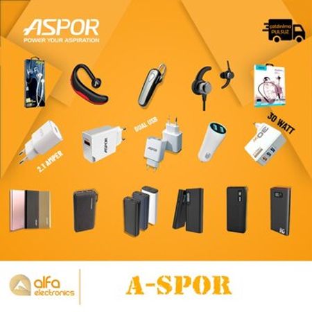 Aspor Qulaqlıq, Şarj Aləti Adapter Başlığı, Power Bank – Telefonlar – ucuztap.az