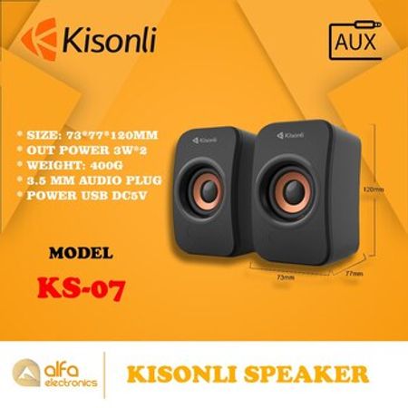 Stereo dinamik Kisonli Ks-07 (USB AUX Səs Gücləndirici) – Audio və video – ucuztap.az