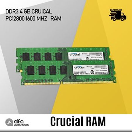 Operativ yaddaş Cruical DDR3 4GB 12800, 1600 Mhz PC RAM – Masaüstü kompüterlər – ucuztap.az