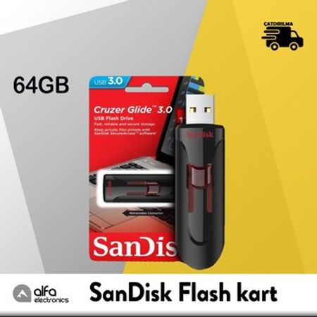 Flaş kart SanDisk 64GB USB3 – Kompüter aksesuarları – ucuztap.az