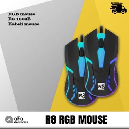 RGB mouse R8 1603B USB – Kompüter aksesuarları – ucuztap.az