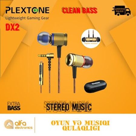 Qulaqlıq Plextone DX2 Bass Head Stereo – Audio və video – ucuztap.az