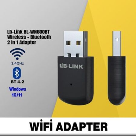 Wi-Fi + BT 4.2 adapter Lb-Link BL-WN600BT – Şəbəkə avadanlıqları – ucuztap.az