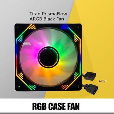 Titan PrismaFlow Case Fan ARGB (Black) – Masaüstü kompüterlər – ucuztap.az