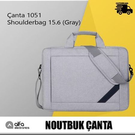 Noutbuk çantası 1051 Shoulderbag 15.6 (Gray) – Noutbuklar və Netbuklar – ucuztap.az