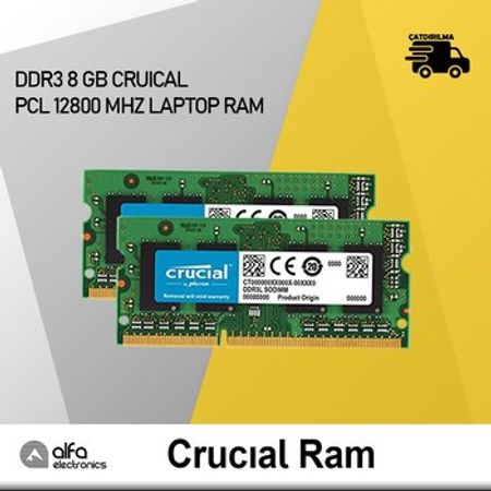 Operativ yaddaş Curcial Yeni 8GB DDR3 12800 Mhz Laptop RAM – Masaüstü kompüterlər – ucuztap.az