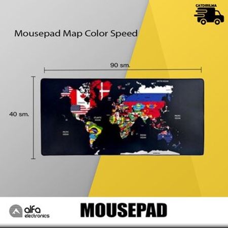 Mousepad Map Color Speed – Kompüter aksesuarları – ucuztap.az