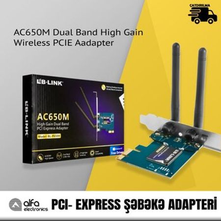 LB-Link AC650M Dual Band Express PCİ Wi-Fi Adapter – Şəbəkə avadanlıqları – ucuztap.az