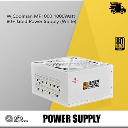 Qida bloku WjCoolman MP1000 1000Watt 80+ Gold (White) – Masaüstü kompüterlər – ucuztap.az