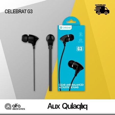Celebrat G3 AUX qulaqlığı – Audio və video – ucuztap.az