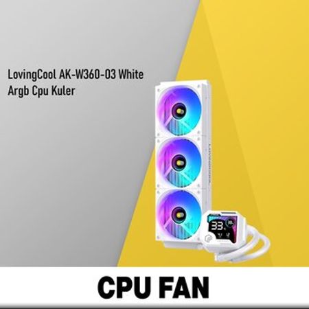 ARGB Cpu Fan LovingCool AK-W360-03 White – Masaüstü kompüterlər – ucuztap.az